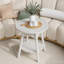 Table de bout ronde moderne avec tablette