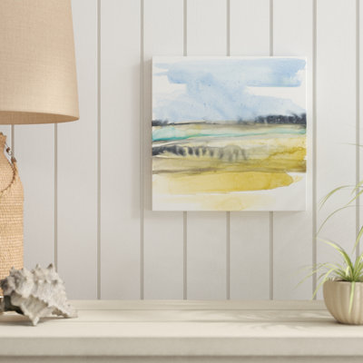 Mountains To Sea IV by Jennifer Goldberger - Wrapped Canvas Painting