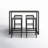 51.25'' D Rectangular 4-Person Acacia Wood and Iron Bar Height Patio Dining Set-950532984