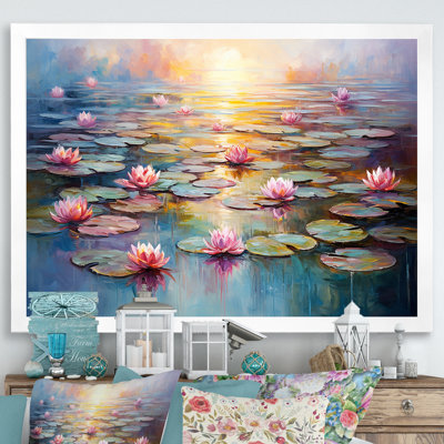 «Monets Water Lily Pond Reflections 1 - Lake», art mural