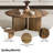 Hai 39" Round Acacia Wood Coffee Table