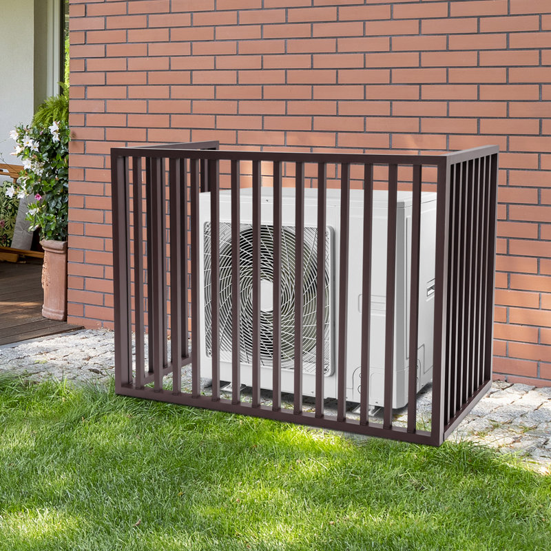 Housse de protection pour climatiseur 43,3 pouces 2-3P multicolore à trois côtés pour unités extérieures