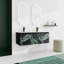 Meuble-lavabo mural flottant 48 po avec lavabo en céramique et porte d'armoire à fermeture en douceur 48 po