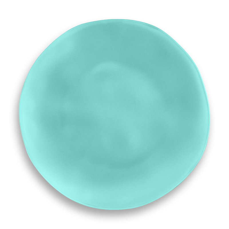 Assiette plate 11 po Sandefur, Bleu sarcelle