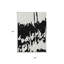 Tapis intérieur lavable abstrait noir et ivoire Arpin 3 pi x 5 pi