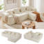 Modern Oversized Corner Sofa L-Shaped Corduroy Sofa With Storage Pockets -1513385623-1513385622