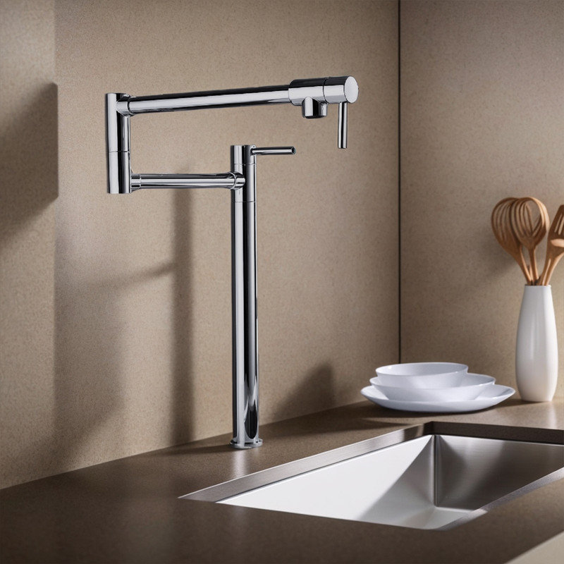 Casa Eclat Pull Down Kitchen Faucet, Brushed Nickel