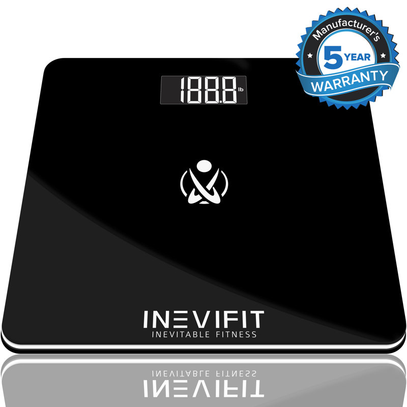 INEVIFIT Digital Bathroom Scale, Black
