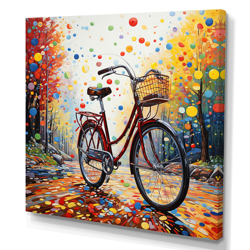 Bicycle Pedals Of Time II - Transportation Canvas Art Print, H 16 po x l 16 po x P 1 po, Toile tendue