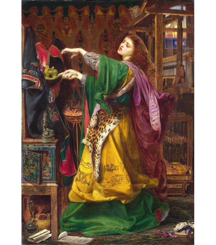 "Morgan-Le-Fay" par Frederick Sandys - Art sur toile tendue avec châssis, H 24 po x l 17 po