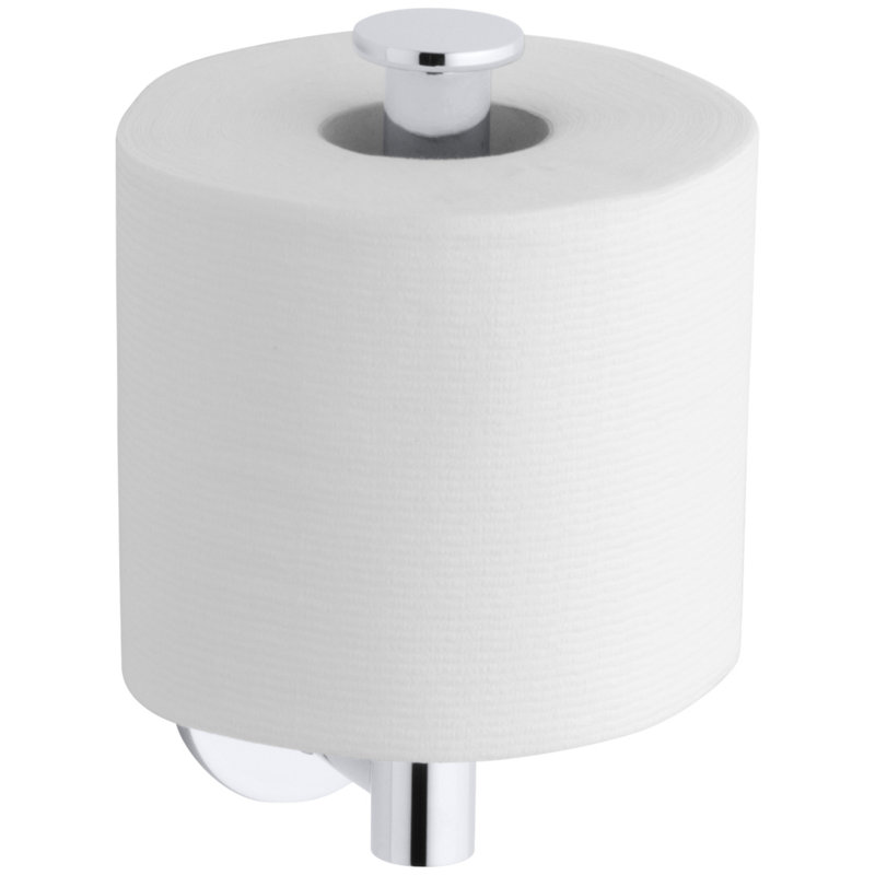 Porte-papier hygiénique vertical Stillness®, Chrome poli
