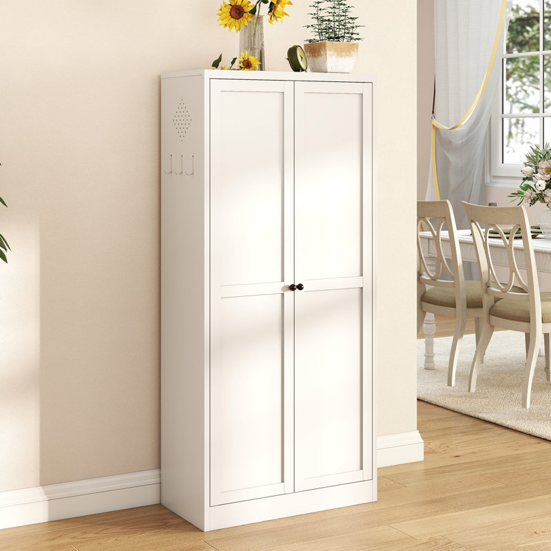 Rangement réglable pour garde-manger de 61 po en métal blanc