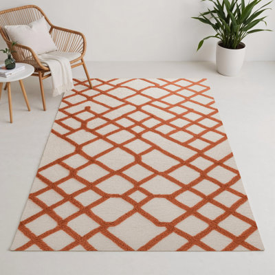 Tapis intérieur et extérieur beige Trellis