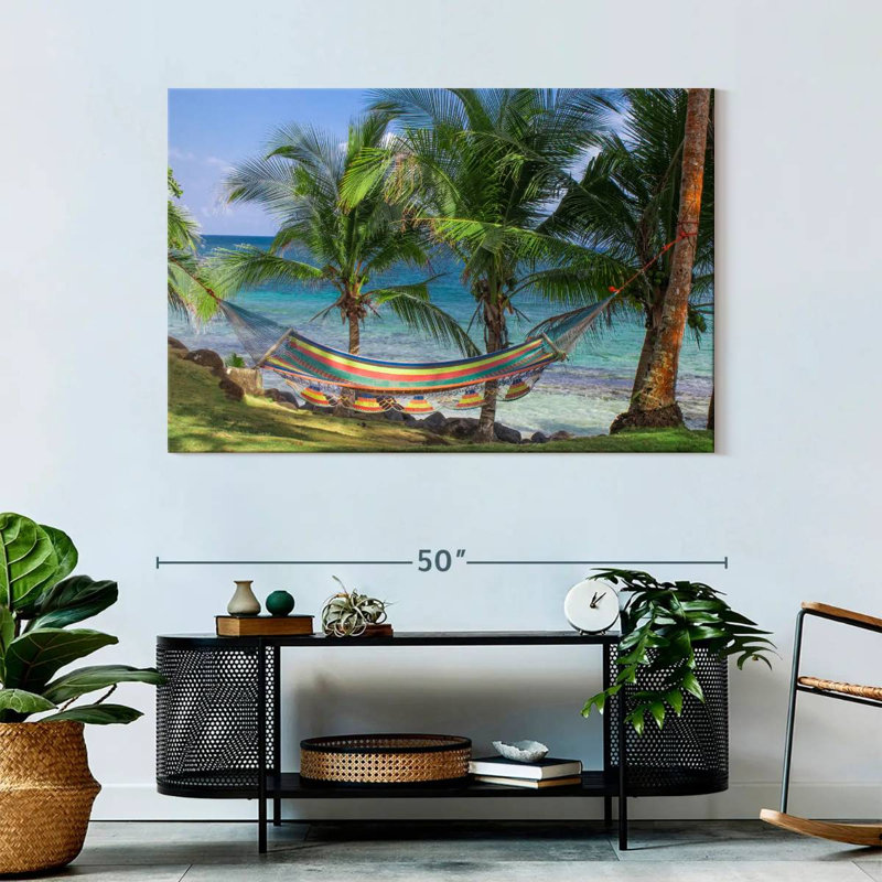 Gillard, plage tropicale du Nicaragua, H 32 po x l 48 po