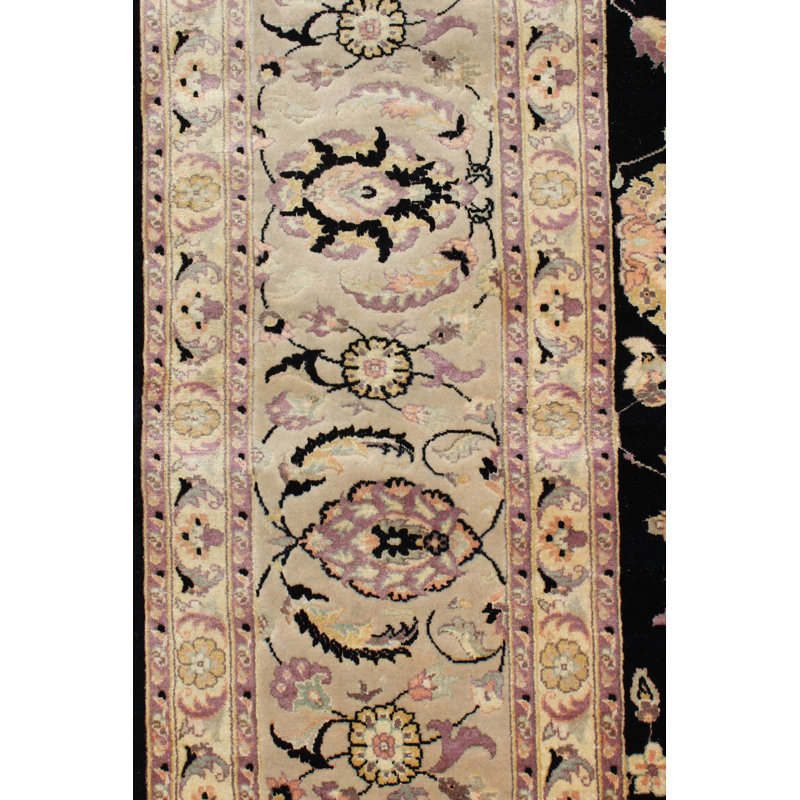 Tabriz One-of-a-Kind 8'3" x 9'11" Area Rug in Black/Beige