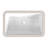 Cheviot Products Seville 14.625'' White Vitreous China Rectangular Bathroom Sink with Overflow