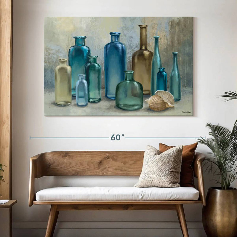 Senne Glass Bottles, 34" H x 51" W
