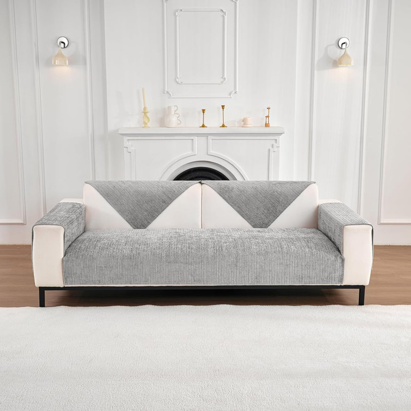 Albertas Outdoor Patio Sofa Cover, Chenille, Grey
