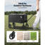 VEVOR 302.8L Ice Chest with wheels in Black