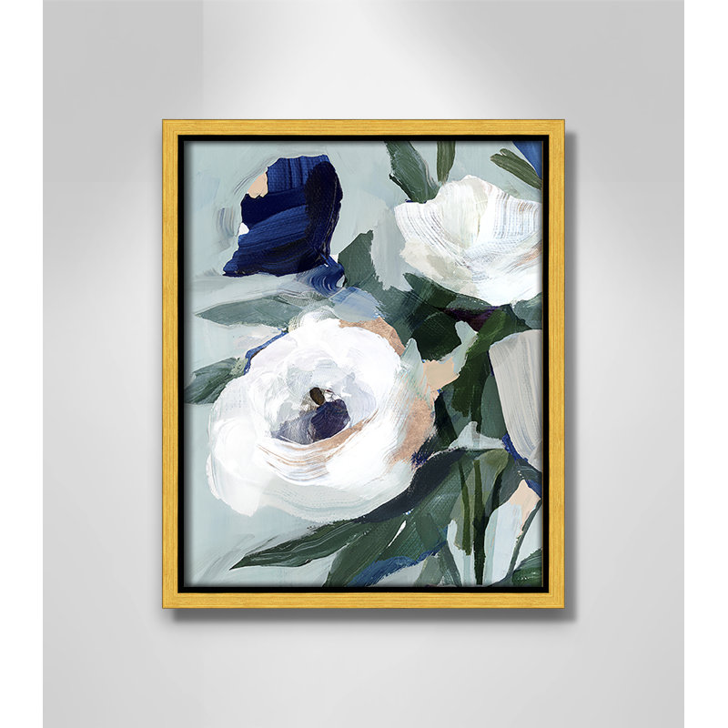 «Eernal Spring I - Floater Frame», reproduction d'art sur toile, H 11,5 po x l 9,5 po x P 2 po, Doré