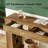 Wood Retangular Console table with sturdy base