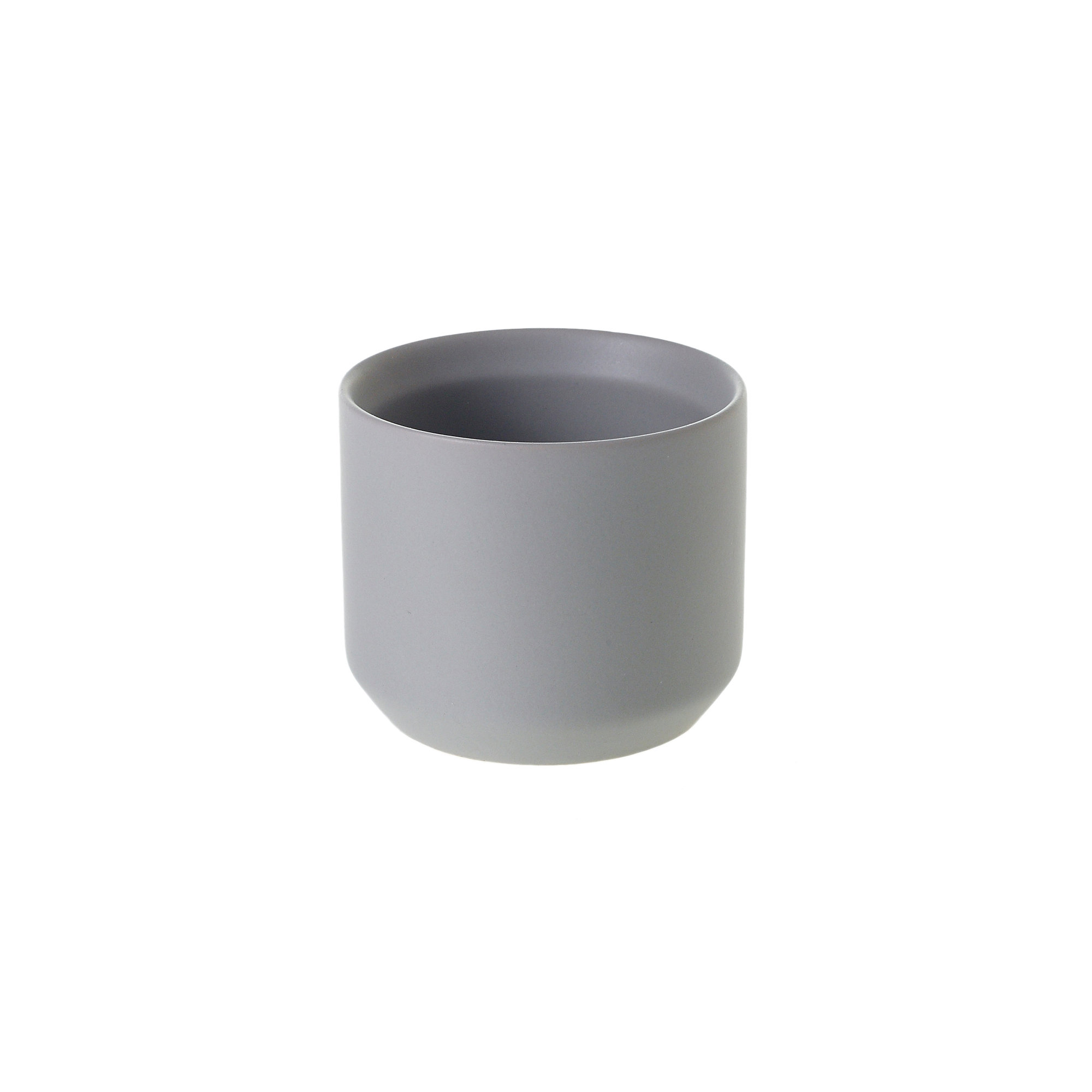 Parsons Handmade Ceramic Pot Planter, 6.75" H x 7" W x 7" D, Gray