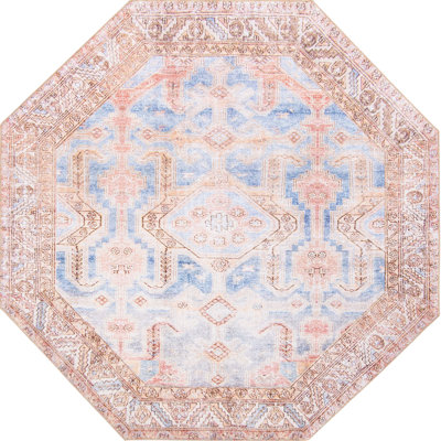 Tapis traditionnel brun clair Mcclamma