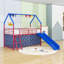 Lit mezzanine simple avec glissade et rideau-419665815