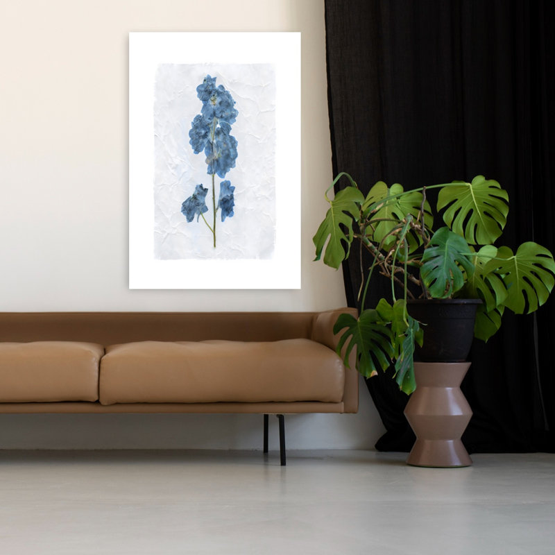 Art mural rétro Decoupage Floral III, H 48 po x l 32 po