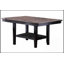 Table de salle à manger moderne moderne en faux marbre et noir avec table en V et tréteaux