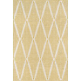 River Geometric Handmade Flatweave Orange Area Rug
