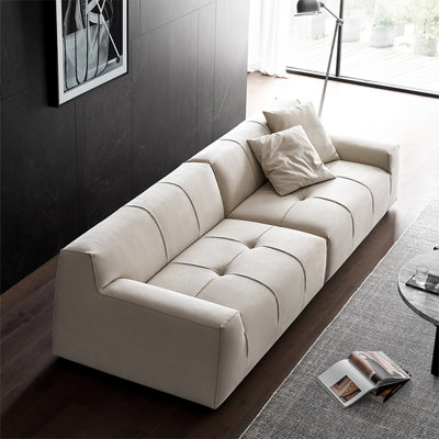 Coussin modulaire 100% polyester crème