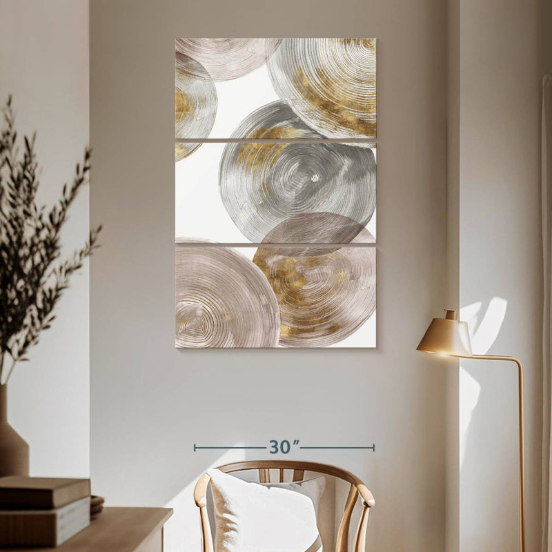 Avery Spiral Rings III, 65" H x 42" W