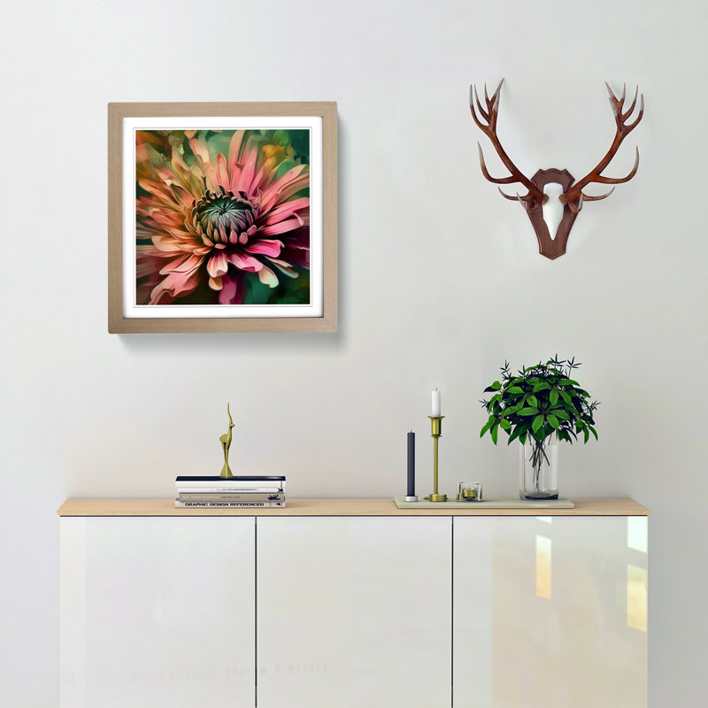 Single Picture Frame Print on Wood, Oak