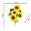 Tige de tournesol pleine floraison-1116673735