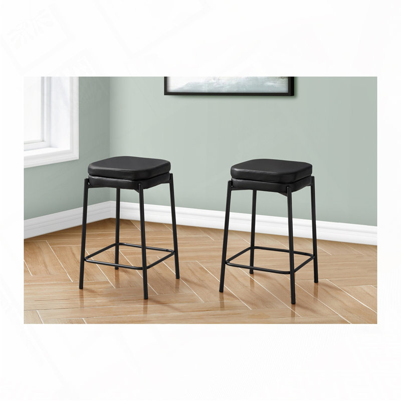 Tabouret de bar, hauteur de comptoir, ensemble de 2,, Noir