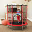 Gymax Hexagon Backyard Trampoline with Safety Enclosure-51012296