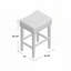 Tabouret de bar sans dossier à hauteur de comptoir-1979533561