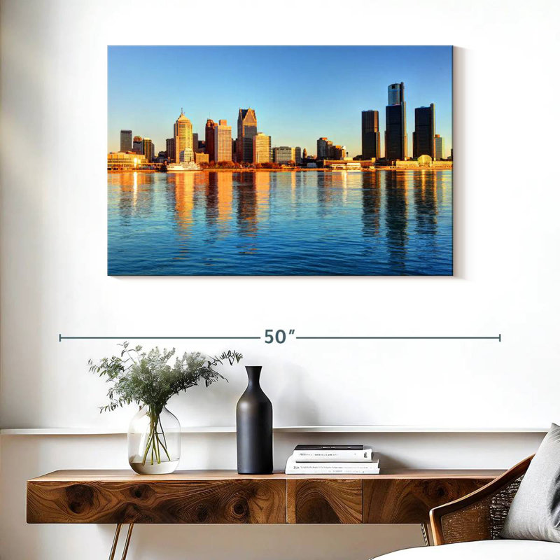 Ravi, Détroit, front de mer, horizon, H 26 po x l 39 po