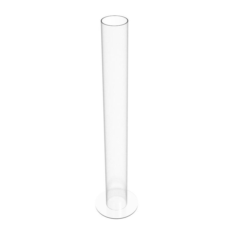 Ensemble de pots de fleurs transparents en forme de pot de fleurs pour aquarium et de terrarium 36 po de hauteur x 4 po de diamètre x 8 po x base