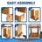 14 Fishing Rod Rack W/Four Bait Bin Storage