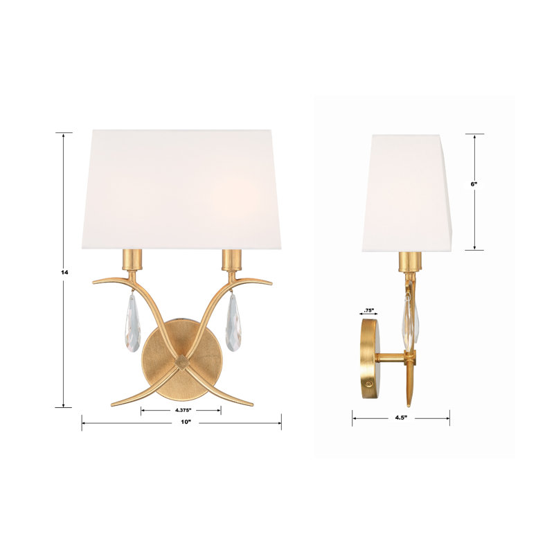Applique murale en acier Millwood