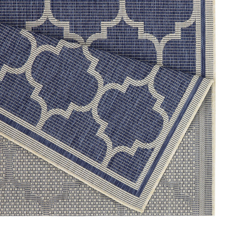 Sunshine Indoor/Outdoor Area Rug, Blue, Rectangle 7'10" x 10'3"
