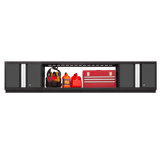 Bold Series 3pc Garage Wall Cabinet Set with Display Shelf