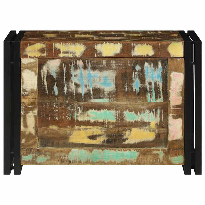 Storage Box with Storage Brown and Black Home Living Room Organizer, Reclaim Brown/Black