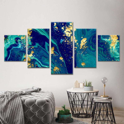 " Liquid Marble " 5 - Pieces