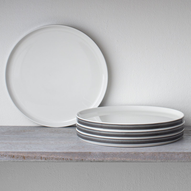 Noritake ColorStax Ombre Stax Dinner Plates, 9-3/4", Jet