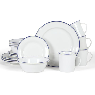 Martha Stewart Cliffield 16 Piece Dinnerware Set