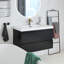 Meuble-lavabo mural simple 36 po avec plateau en résine Derrald-633461145