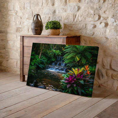 Reproduction d'art sur toile, "Lush Vibrant Tropical"
